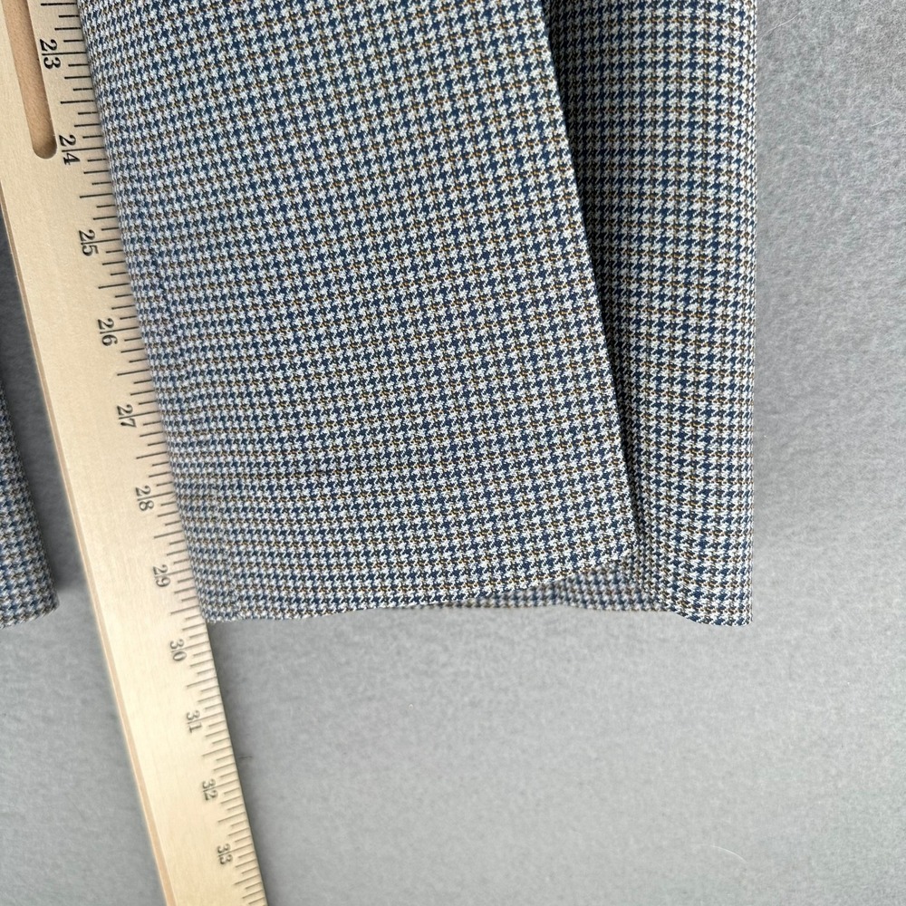 VTG Talon Houndstooth Dress Pants Checkered Trousers 35x30 1950s EclecticGrandpa - Picture 9 of 10